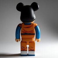 Custom Bearbrick 400% by Dhani Barragan "Deconstructed Goten"  - Thumbnail 2