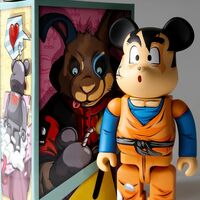 Custom Bearbrick 400% by Dhani Barragan "Deconstructed Goten"  - Thumbnail 6