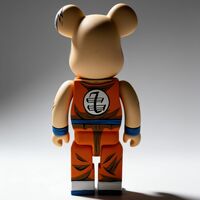 Custom Bearbrick 400% by Dhani Barragan "Deconstructed Krillin"  - Thumbnail 2