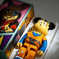 Custom Bearbrick 400% by Dhani Barragan "Deconstructed Goten"  - Thumbnail 5