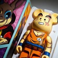 Custom Bearbrick 400% by Dhani Barragan "Deconstructed Krillin"  - Thumbnail 5