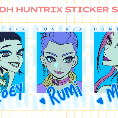 Rumi, mira, zoey holographic sticker pack