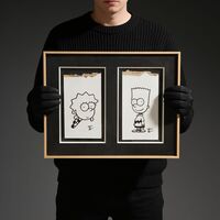 Diptych Painting by Celipe Perroloco "Hybrid #2" - Thumbnail 1