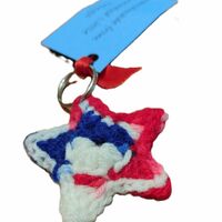 Star Keychain – Crochet Bag Charm - Thumbnail 3