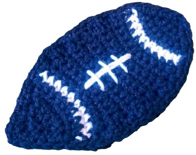 Handmade Football Coaster – Crochet Sports Decor