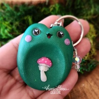 Green with Pink Mushroom - Thumbnail 1