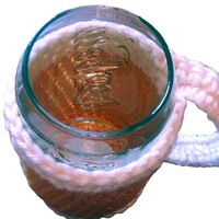 Crochet Beer Can Cozy – Handmade Drink Sleeve for Men - Thumbnail 1