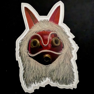 Mononoke mask sticker