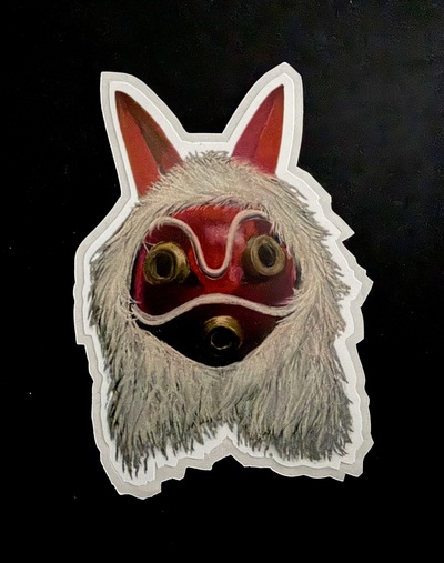 Mononoke Mask sticker