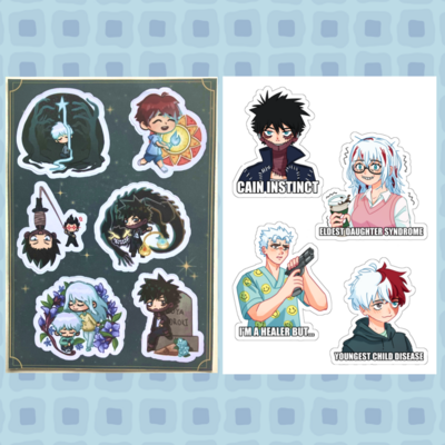 [bnha] todorokis sticker sheets
