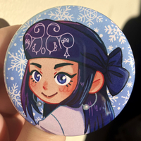 [Golden Kamuy] Asirpa Button Pin - Thumbnail 1