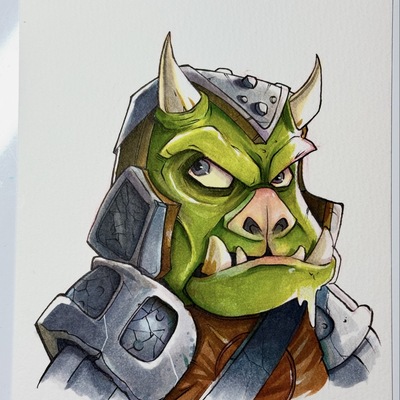  gamorrean guard star wars day sketch original art