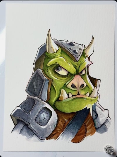  Gamorrean Guard Star Wars Day Sketch Original Art