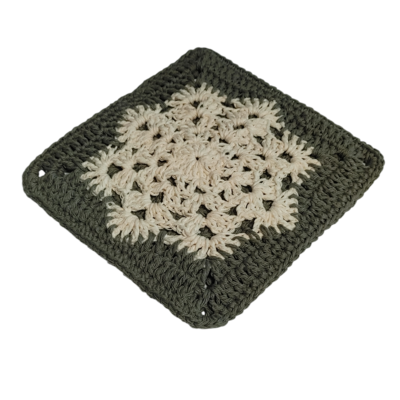 Snowflake crocheted potholder