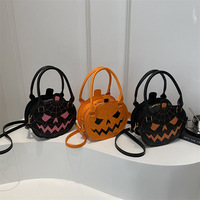 Halloween Pumpkin-shaped Quirky Single-shoulder Handbag - Thumbnail 5
