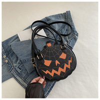 Halloween Pumpkin-shaped Quirky Single-shoulder Handbag - Thumbnail 4