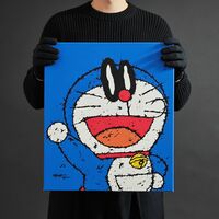 Painting by Celipe Perroloco "Corrupted Blue Cat"  - Thumbnail 1