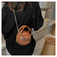 Personalized Letter Chain Basketball Bag Women Handle Bag - Thumbnail 1