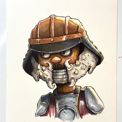 Lando calrissian star wars day sketch original art