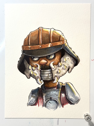 Lando Calrissian Star Wars Day Sketch Original Art