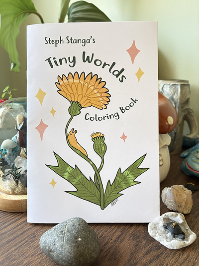 Tiny Worlds Coloring Book
