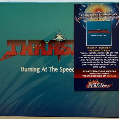 Thrasher - burning at the speed of light (new remastered import cd reissue - members of tko, riot, rods, talas, etc.) 