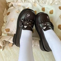 Playful cat embroidery loafers - Thumbnail 1