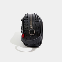 Fashionable Motorcycle Style Rivet Handbag - Thumbnail 1