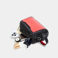 Fashionable Motorcycle Style Rivet Handbag - Thumbnail 4