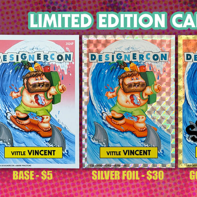 Designercon pasadena 2026 show cards