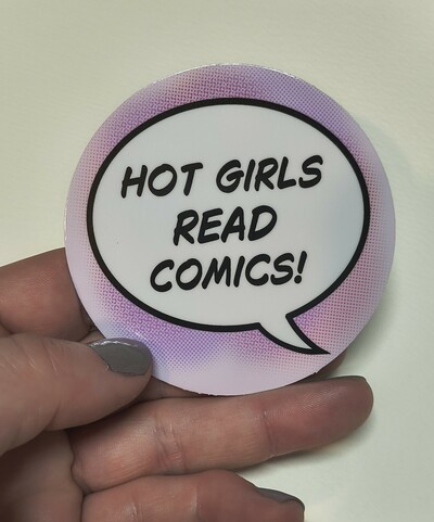 Hot Girls Read Comics sticker