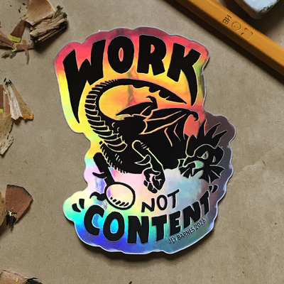 Malcontent holo sticker  - Thumbnail 1