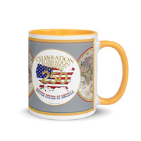USA 250 Old-Glory Coffee Mug with Color Inside - Thumbnail 1