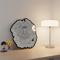 Irregular Shape Modern OP Luffy Anime Mirror Unbreakable Wall Decor Mirror for Home Store Decor Birthday Gifts - Thumbnail 3