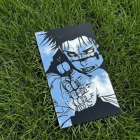 Anime Art Mirror - Intense Manga Character Wall Decor - 40x24cm - Thumbnail 6