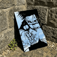 Anime Art Mirror - Intense Manga Character Wall Decor - 40x24cm - Thumbnail 8