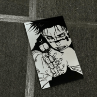Anime Art Mirror - Intense Manga Character Wall Decor - 40x24cm - Thumbnail 14