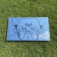 Anime Character Engraved Mirror Wall Art – Premium Decorative Glass Panel - Thumbnail 8