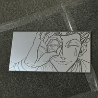 Anime Character Engraved Wall Mirror | Hisoka Inspired Decorative Mirror Decor - Thumbnail 2