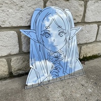 Anime Elf Character Wall Mirror Decorative Acrylic Wall Art Decor - Thumbnail 4