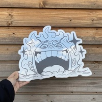 Anime Gear 5 Luffy Mirror Wall Decor – Reflective Wall Art for Fans - Thumbnail 4