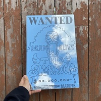 Anime Wanted Poster Mirror - Soul King Brook Design Wall Art for Fans - Thumbnail 3