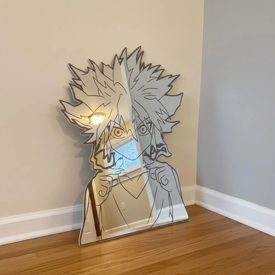 Custom anime mirror – hunter x hunter killua character wall décor & room accent
