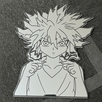 Custom Anime Mirror – Hunter x Hunter Killua Character Wall Décor & Room Accent - Thumbnail 1
