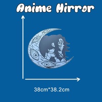 Demon Slayer Kokushibo Crescent Moon Wall Mirror Custom Anime Acrylic Decor - Thumbnail 3