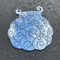 Anime-Inspired Devil Fruit Wall Mirror – Unique Flame Design Decorative Art Piece - Thumbnail 2