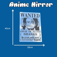 Anime Wanted Poster Mirror - Shanks One Piece Wall Decor for Fans - Thumbnail 8