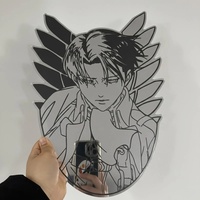 Attack on Titan Levi Ackerman Mirrored Wall Art - Anime Collector Decor - Thumbnail 1