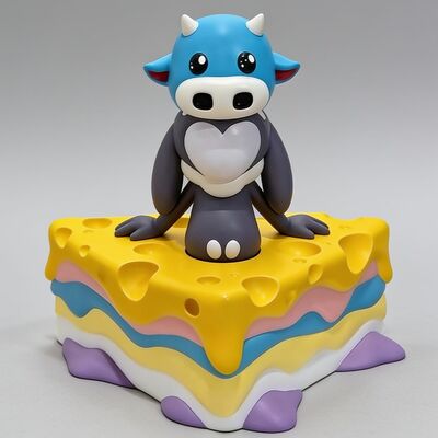 Art toy by arkiv x ultra milk "legit og #1" produced by mot museum