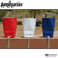 July 4th Electric Luminary Set – USA Made Outdoor Luminaria, Red White & Blue, Free Shipping - Thumbnail 1
